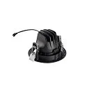 ceiling recessed luminaire NUMINOS® MOVE XS round, suitable for VDU workstation IP20, black, lacquered dimmable