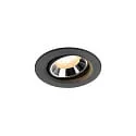 ceiling recessed luminaire NUMINOS® MOVE XS swivelling, suitable for VDU workstation IP20, black dimmable