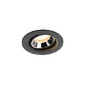 ceiling recessed luminaire NUMINOS® MOVE XS swivelling, suitable for VDU workstation IP20, black dimmable