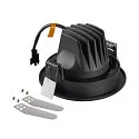 SLV ceiling recessed luminaire NUMINOS® MOVE S round, suitable for VDU workstation IP20, black, white, lacquered dimmable