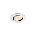 ceiling recessed luminaire NUMINOS® MOVE S round, suitable for VDU workstation IP20, white, lacquered dimmable
