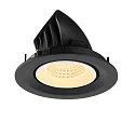 SLV ceiling recessed luminaire NUMINOS® GIMBLE M suitable for VDU workstation IP20, black, white, lacquered dimmable
