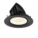 SLV ceiling recessed luminaire NUMINOS® GIMBLE M suitable for VDU workstation IP20, black, white, lacquered dimmable