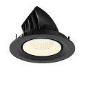 SLV ceiling recessed luminaire NUMINOS® GIMBLE M suitable for VDU workstation IP20, black, white, lacquered dimmable