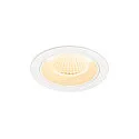 ceiling recessed luminaire NUMINOS® M round, suitable for VDU workstation IP20, white, lacquered dimmable