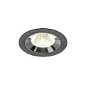 ceiling recessed luminaire NUMINOS® M suitable for VDU workstation IP20, chrome, black dimmable