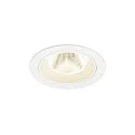 ceiling recessed luminaire NUMINOS® M round, suitable for VDU workstation IP20, white, lacquered dimmable