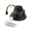 ceiling recessed luminaire NUMINOS® MOVE M round, suitable for VDU workstation IP20, black, lacquered dimmable