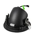 ceiling recessed luminaire NUMINOS® GIMBLE L round, suitable for VDU workstation IP20, black, lacquered dimmable