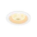 ceiling recessed luminaire NUMINOS® L round, suitable for VDU workstation IP20, white, lacquered dimmable