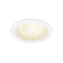 ceiling recessed luminaire NUMINOS® L round, suitable for VDU workstation IP20, white, lacquered dimmable