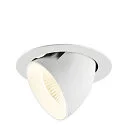 ceiling recessed luminaire NUMINOS® GIMBLE XL suitable for VDU workstation IP20, white, lacquered dimmable