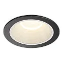 ceiling recessed luminaire NUMINOS® XL round, suitable for VDU workstation IP20, black, white, lacquered dimmable