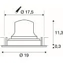SLV ceiling recessed luminaire NUMINOS® MOVE XL swivelling, suitable for VDU workstation IP20, black, white dimmable