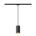 1-phase pendant luminaire ASTO TUBE with lamp socket GU10 IP20, black