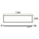 ceiling luminaire PANEL P 1200/300 45 DALI >200LM/W DALI controllable, UGR < 19, multipower IP20, dimmable