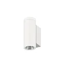 SLV outdoor wall luminaire HELIA PRO S SINGLE 1 flame, cylindrical, DALI controllable, impact resistant IP65, white