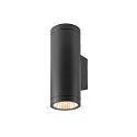 outdoor wall luminaire HELIA PRO L SINGLE 1 flame, cylindrical, DALI controllable, impact resistant IP65, anthracite