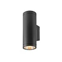 SLV outdoor wall luminaire HELIA PRO L UP/DOWN up / down, cylindrical, DALI controllable, impact resistant IP65, anthracite