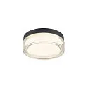 SLV wall and ceiling luminaire CYFT XL IP65, black, lacquered dimmable