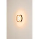 SLV wall and ceiling luminaire CYFT WAVE XL IP65, black, lacquered dimmable