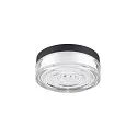 SLV wall and ceiling luminaire CYFT WAVE XL IP65, black, lacquered dimmable