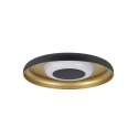 wall and ceiling luminaire MOTUNA CW PHASE 2700K IP20, gold, black dimmable