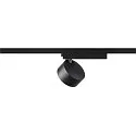 SLV 1-phase spot KALU 2.0 PHASE cylindrical, UGR < 19, with lens optics, cardanic swivelling IP20, black dimmable