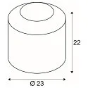 SLV table lamp PANTILO cylindrical E27, copper dimmable