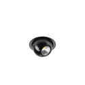 SLV recessed spotlight DYSKO DL ROUND PHASE 2700K round, adjustable, ball shaped IP20, black dimmable