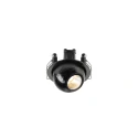 SLV recessed spotlight DYSKO DL ROUND PHASE 2700K round, adjustable, ball shaped IP20, black dimmable