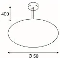 SLV pendant luminaire OLYPSO 50 E27 IP20, gold dimmable