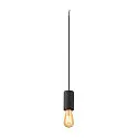 pendant luminaire FITU PD STONE E27 IP20, black dimmable
