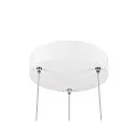 SLV pendant luminaire PANEL 60 round, suitable for VDU workstation IP20, white dimmable