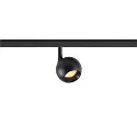 track spot LIGHT EYE® 2.0 round IP20, black, lacquered dimmable