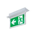 SLV wall and ceiling luminaire P-LIGHT square IP20, transparent, white, lacquered 