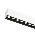 SLV ceiling luminaire GLENOS® PRO UGR < 19, suitable for VDU workstation IP20, black, white, lacquered dimmable