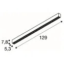 SLV ceiling luminaire GLENOS® PRO UGR < 19, suitable for VDU workstation IP20, black, lacquered dimmable