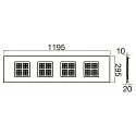 SLV LED panel PAVANNO 1200/300 UGR < 19, suitable for VDU workstation, 18W 2850lm 3000|4000K 45° CRI 80-89