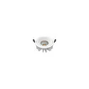 ceiling recessed luminaire DOWNLIGHT P 165 ON-OFF rigid, impact resistant, multipower, wired through IP54, white 