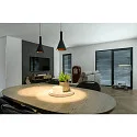 SLV 1-phase pendant luminaire LALU® SET CONE 15 with shade, CCT Switch, set of 1 IP20, black dimmable