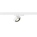 3-phase spot EURO CUBE 2 M PHASE flat, square, cardanic IP20, black, white dimmable