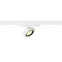3-phase spot EURO CUBE 2 M DALI flat, square, DALI controllable, cardanic IP20, black, white dimmable
