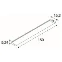 SLV light bar BATTEN FLAT P 1500 72 ON-OFF CCT Switch, switchable, multipower IP44/20