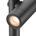 SLV gorund spike luminaire HELIA SLIM POLE SINGLE with plug IP65, black
