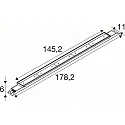 SLV ceiling luminaire BATTEN INDUSTRY C IP23, white dimmable