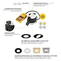 SLV ceiling recessed luminaire UNIVERSAL DOWNLIGHT FIX with cover IP65, white dimmable