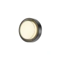 SLV outdoor wall luminaire AINOS SLIDE WL PHASE CCT round, CCT Switch IP65, black dimmable