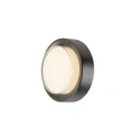 SLV outdoor wall luminaire AINOS SLIDE WL PHASE CCT round, CCT Switch IP65, black dimmable