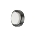 SLV outdoor wall luminaire AINOS SLIDE WL PHASE CCT round, CCT Switch IP65, black dimmable